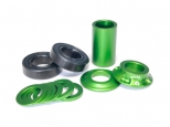 Eclat CNC Mid BB Set 19mm Green Eclat CNC Mid BB Set 19mm Green