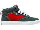 Globe Motley Mid Kids Charcoal/Red