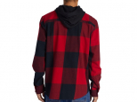 DC Ruckus Long Sleeve Shirt Black/Red/Black (thumb #1)