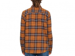 Volcom Caden Plaid LS Shirt Chestnut Brown (thumb #1)