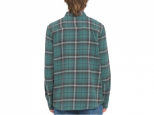 Volcom Caden Plaid LS Shirt Sea Green (thumb #1)