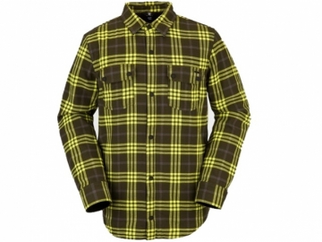 Volcom Sherpa Flannel Jacket Black Green (imagine principala)