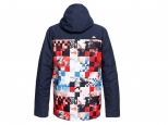 Quiksilver Mission Block Snow Jacket Flame Scarlet Money Time (thumb #2)