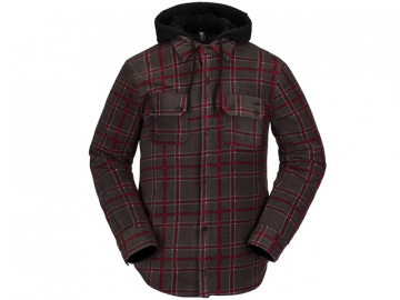 Volcom Field Insulated Flannel Jacket Black Plaid (imagine principala)