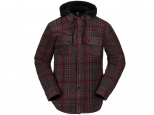 Volcom Field Insulated Flannel Jacket Black Plaid (thumb #0)