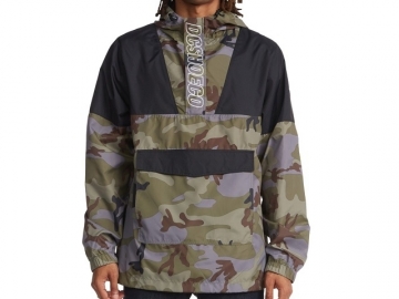 DC Wreckin Water Resistant Anorak Woodland Camo castlerock (imagine principala)