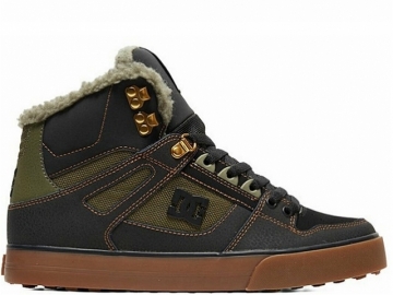 DC Pure High-Top WC WNT Black/Olive (imagine principala)