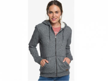 Roxy Trippin Sherpa Zip Hoodie True Black (imagine principala)