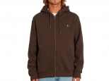 Volcom Single Stone Zip Hoodie Dark Brown (thumb #0)