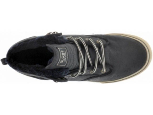 Globe Motley Mid Fur Skate Shoes Black Golden Brown Fur Globe Motley Mid Fur Skate Shoes Black Golden Brown Fur