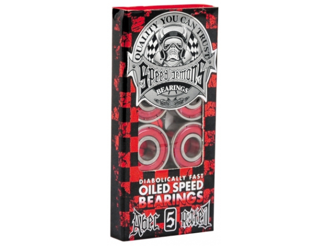 Rulmenti skate Speed Demons Oiled Speed Red ABEC 5