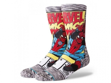 Stance Spiderman Comic Grey Stance Spiderman Comic Grey