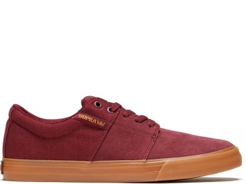 Supra Stacks II vulc Wine/Tan-Lt Gum Supra Stacks II vulc Wine/Tan-Lt Gum