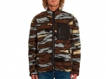 Volcom Muzzer Fuzzar Zip Fleece Jacket Bark Brown (thumb #0)