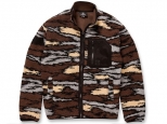 Volcom Muzzer Fuzzar Zip Fleece Jacket Bark Brown (thumb #2)