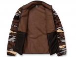 Volcom Muzzer Fuzzar Zip Fleece Jacket Bark Brown (thumb #3)