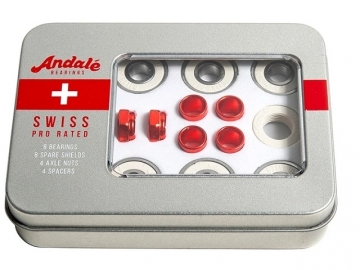 Andale Swiss Pro Rated Bearings Kit White/Red (imagine principala)