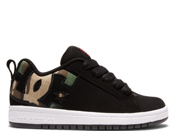DC Court Graffik SE Youth Black/Camo Print (imagine principala)