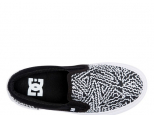 DC Manual Youth Slip-On Blac/White Print (thumb #2)