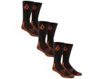 Volcom Workwear Soks 3 Pack Black (thumb #1)