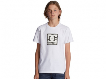 DC Square Star Fill Boys SS Tee White/Elephant (imagine principala)