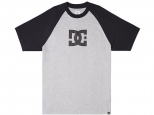 DC Star Raglan SS Tee Heather Grey/Black (thumb #2)