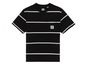 Element Basic Pocket Boys SS Tee Black/White Stripes (imagine principala)