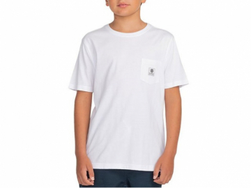Element Basic Pocket Label Youth SS Tee White (imagine principala)