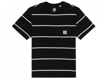 Element Basic Pocket SS Tee Black/White Stripes (imagine principala)