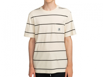 Element Basic Pocket SS Tee White/Black Stripes (imagine principala)