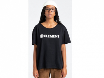 Element Logo Crew Ws SS Tee Black (imagine principala)