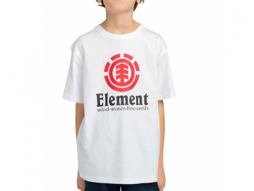 Element Vertical SS Tee Boys Optic White (imagine principala)
