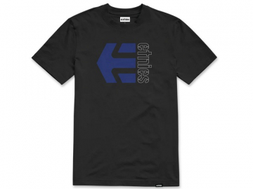 Etnies Corp Combo SS SS Tee Black/Blue/White (imagine principala)