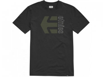 Etnies Corp Combo SS Tee Black/Green/White (imagine principala)