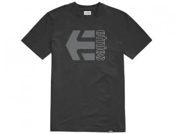 Etnies Corp Combo SS Tee Black/Grey/White (imagine principala)