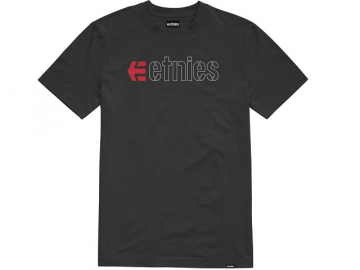 Etnies Ecorp Tee Black/Red/White (imagine principala)