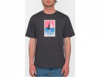 Volcom Catamaran SS Tee Heather Black (imagine principala)