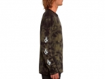 Volcom Iconic Stone Dye LS Tee Military (thumb #1)