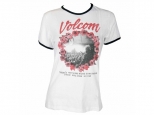 Volcom Keep Goping Ringer Tee WHT (thumb #0)