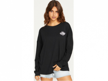 Volcom Werking Doubles LS Tee Black (imagine principala)