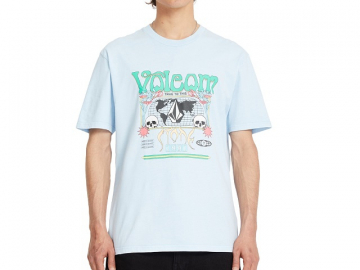Volcom Worldly SS Tee Carolina Blue (imagine principala)