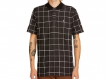 Volcom Wowzer Plaid Polo Black (thumb #0)